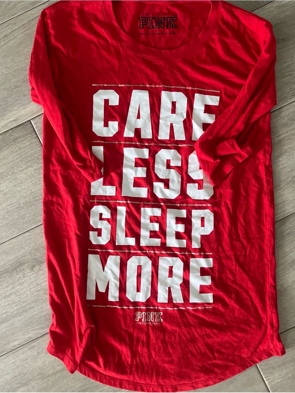 PINK Victoria's Secret Red Graphic Tee